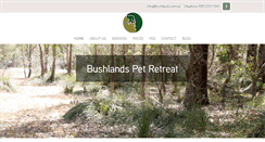 Desktop Screenshot of bushlands.com.au